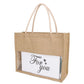 Pack of 8 Reusable Transparent Jute Wedding Gift Bags