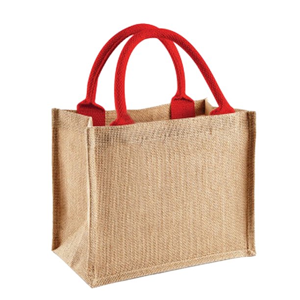 Pack of 6 Reusable Eco Friendly Burlap Jute Weddingt Gift Bags 12X12X5 Inch