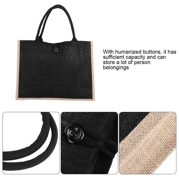 Jute bags with button