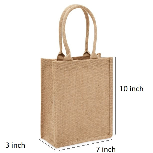 Handmakers Small size women Jute hand bag For Market  set of 2