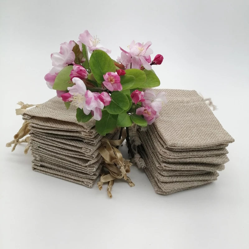 burlap wedding gift bags