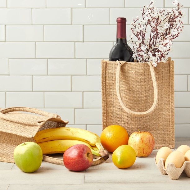 Handmakers Small size women Jute hand bag For Market  set of 2