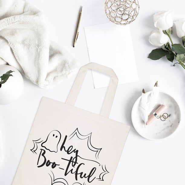 Handmakers Cotton Print Canvas Grocery Shopping Bag for women