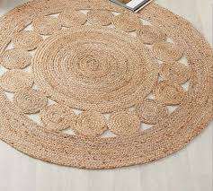  jute rug in a warm golden beige color