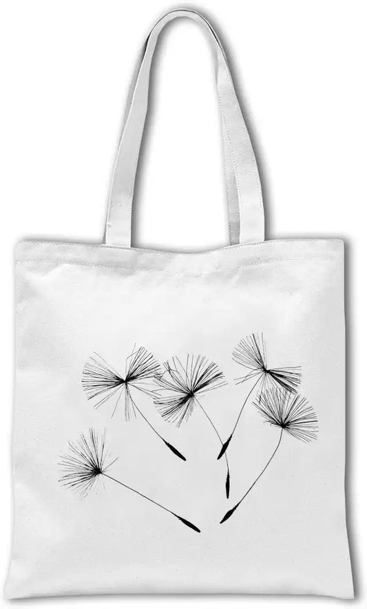 Handmakers Canvas Handbag Flower Design Set of 4