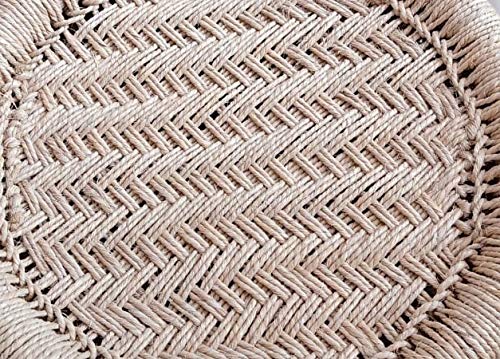 Handmakers Natural Bamboo mudda chair for Balcony, Garden
