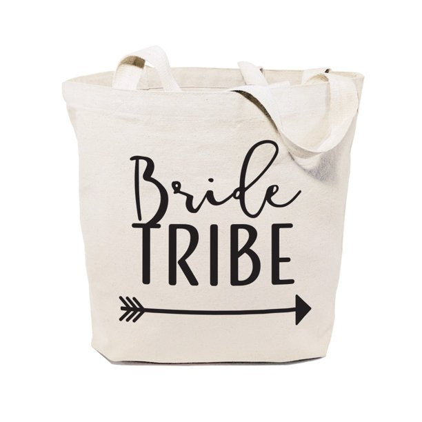 Handmakers Canvas Cloth Tote Bag with zipper and  bride tribe print for shopping