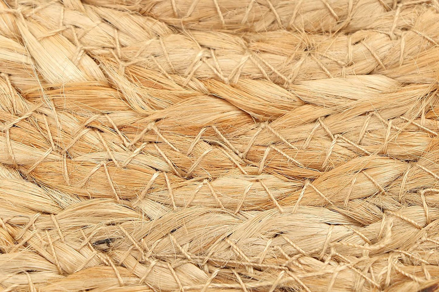 Handmakers Natural Jute Round Dining Table Placemats for Utensil