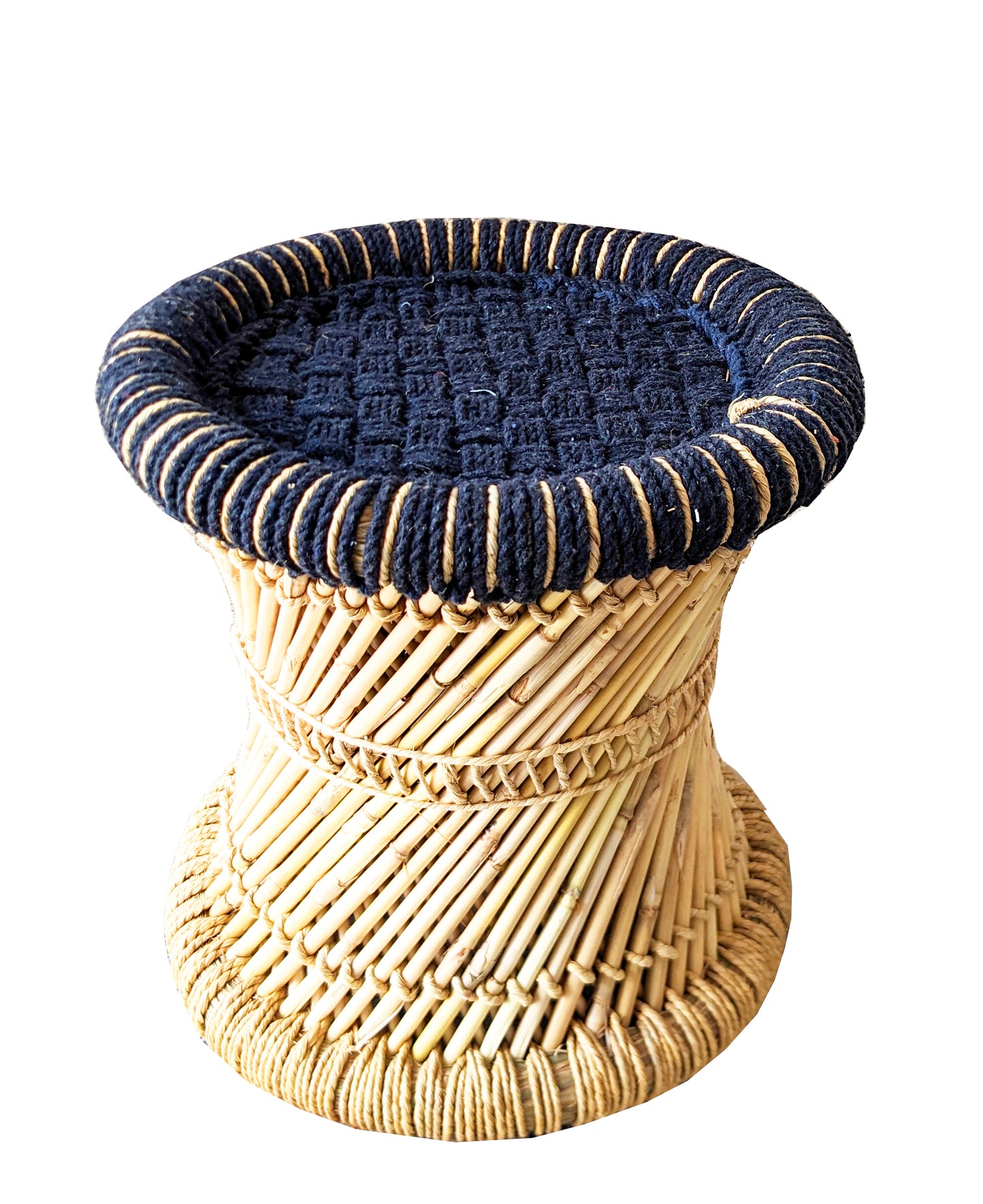 Black Cotton Stool for balcony