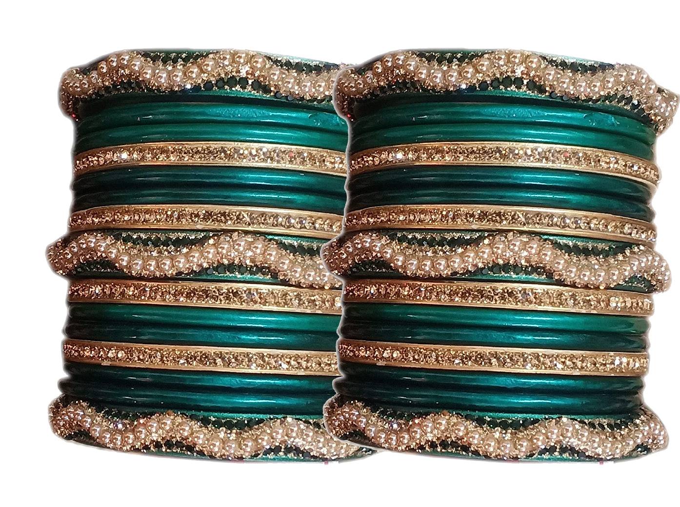 "Handmade Green Bangles"
