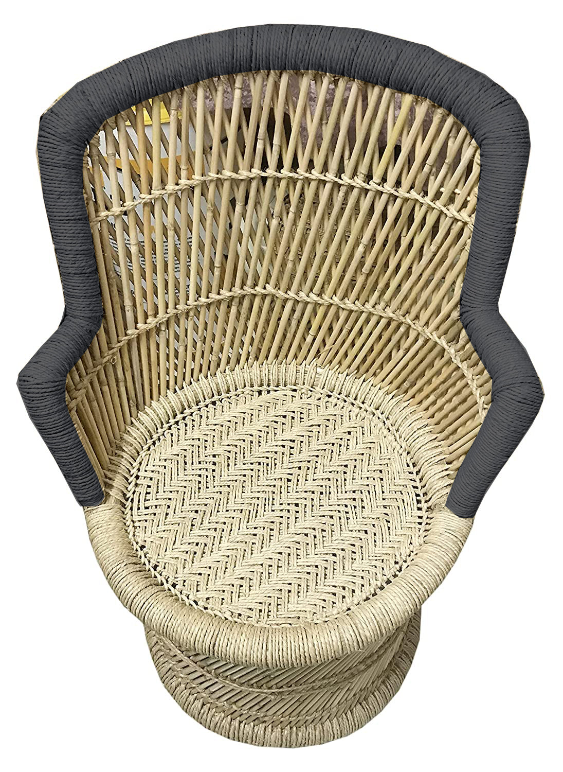 Handmakers Bamboo Mudda chair with Black color for Kids