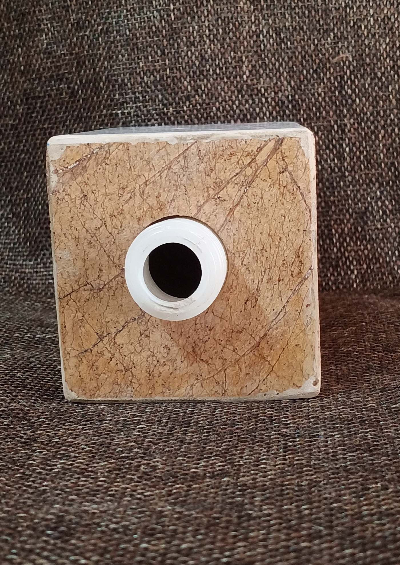 Handwash Marvel Stone Bottle Dispenser Luxury with White with Orange