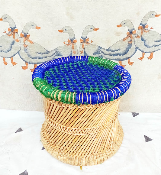 blue Green mudda stool