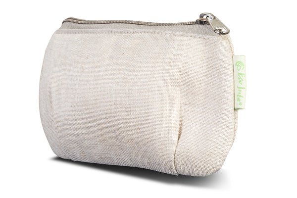 Handmakers Jute clutches for women for makeup kit in white color