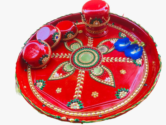 Handmakers decorative thali | Pooja thali