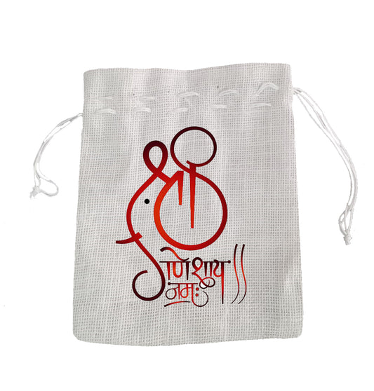 white jute potli 