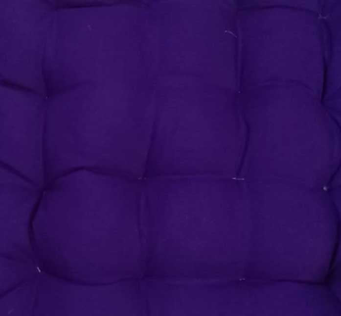 Handmakers Cotton Cushion with Square shape for Chair Seat Cushion (18 inch X 18 Inch, Blue)