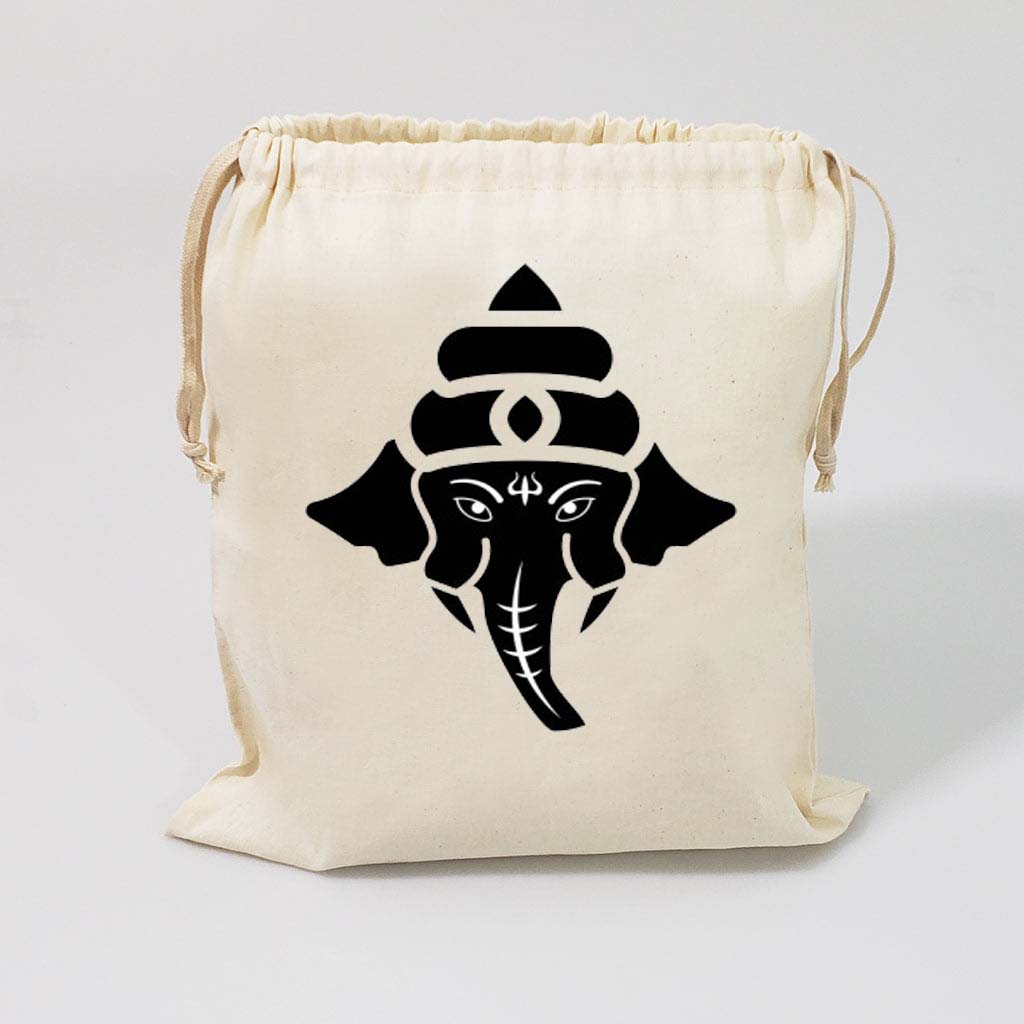 Ganesh Print Potli Pouch for wedding gift bag
