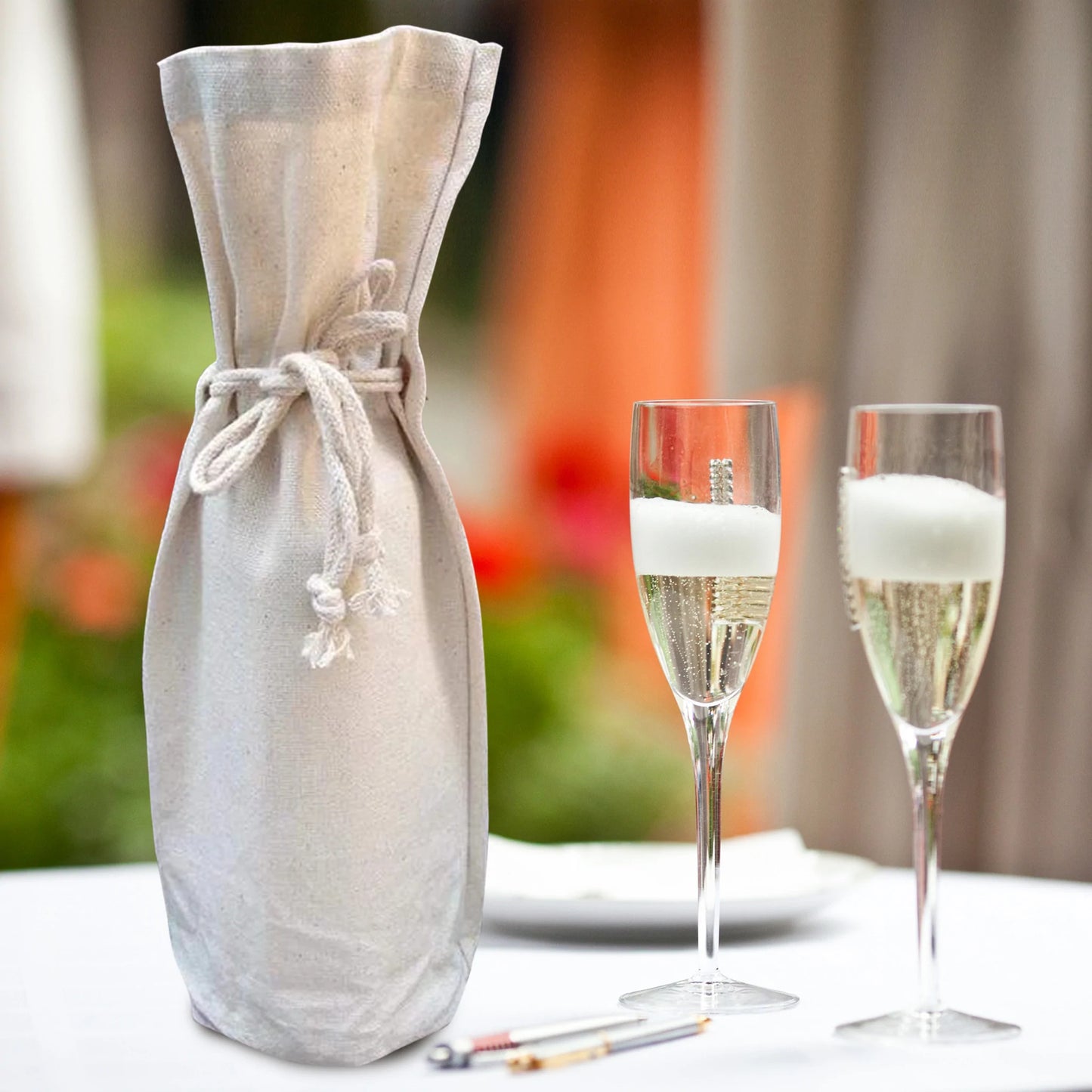 Canvas Bottle Bag 1 LTR for water , wine Set of 4