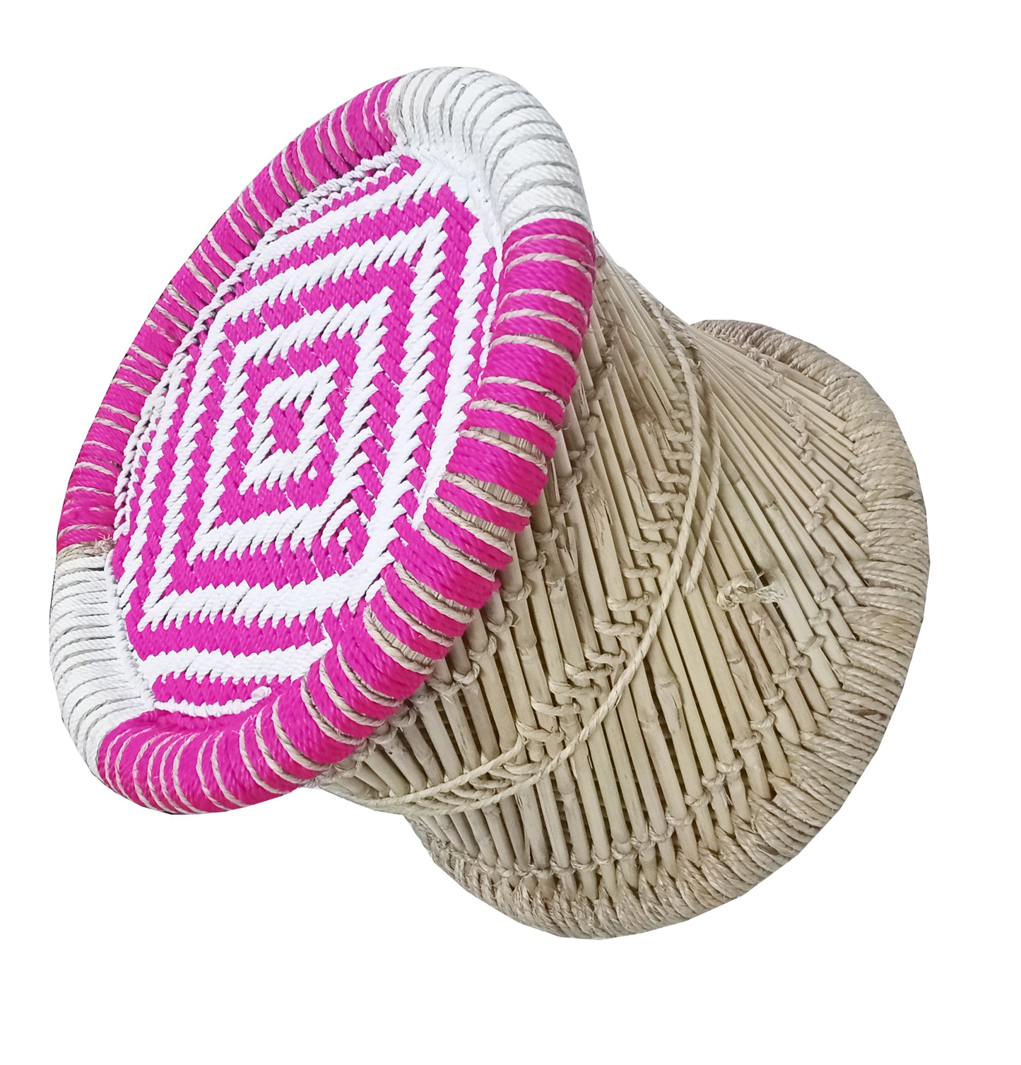 Handmakers handmade relaxing mudda stool with pink color