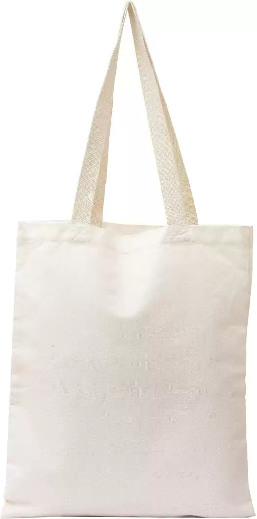 Handmakers Natural Cotton  Shopping Bag with cream color