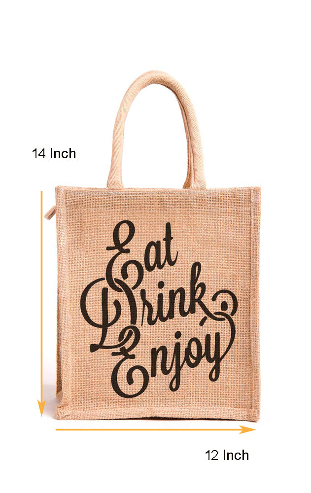 Natural Jute Cloth With Printer (Set of 2)