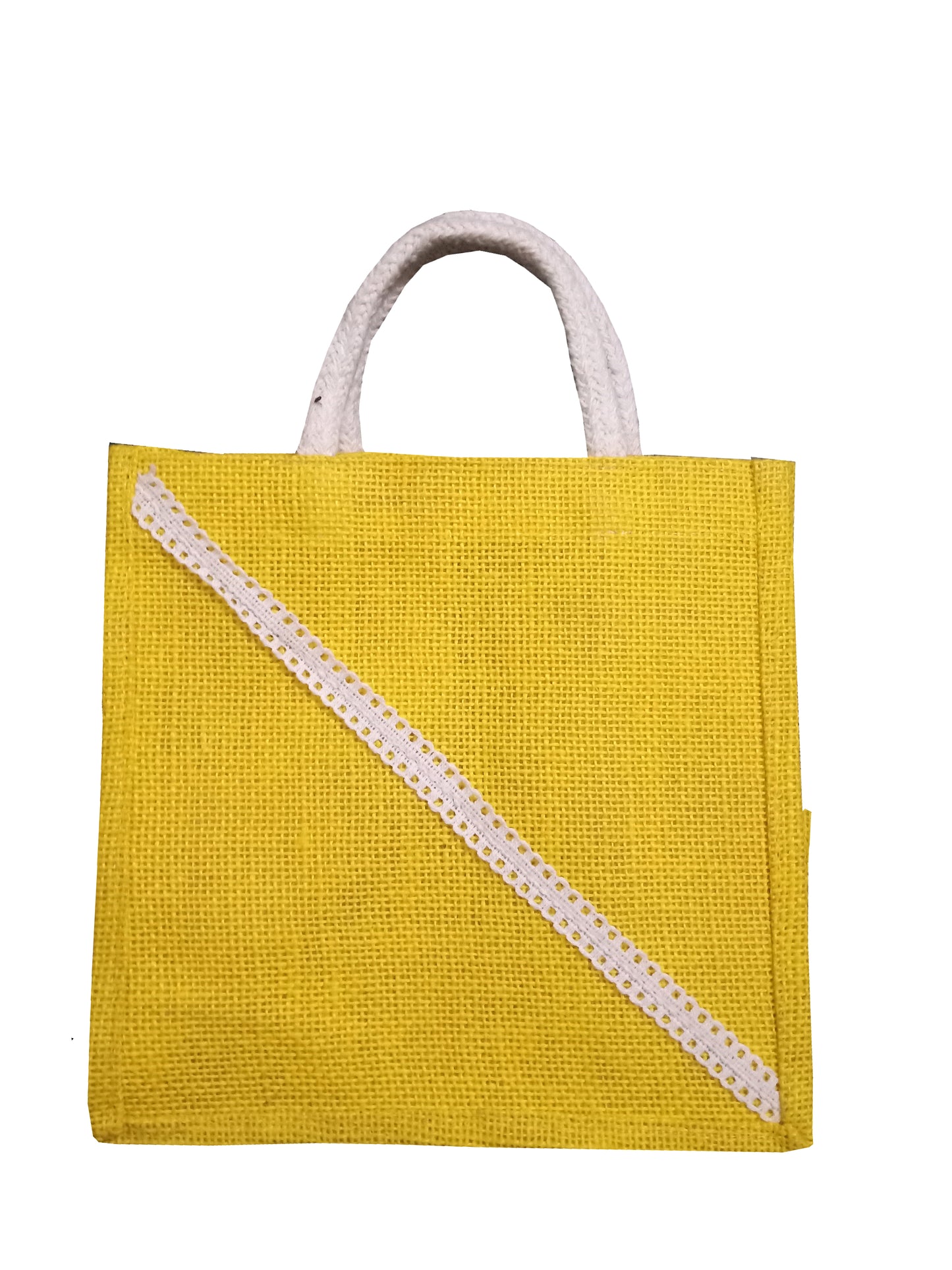 Handmakers Multicolor Small Jute Gift Bags for Diwali Gifts, Wedding or other Occasion | pack of 3