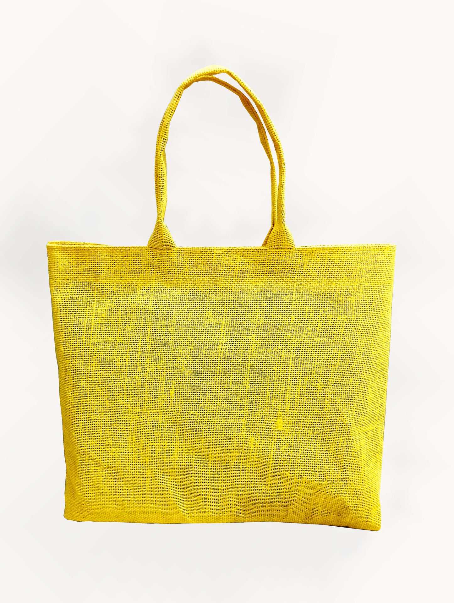 DESHKARI Handmakers Natural Jute Women's Fashion Gift Bag Blue Yellow