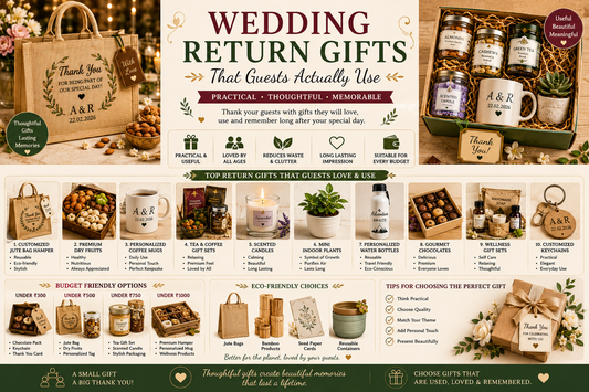 Wedding Return Gifts That Guests Actually Use