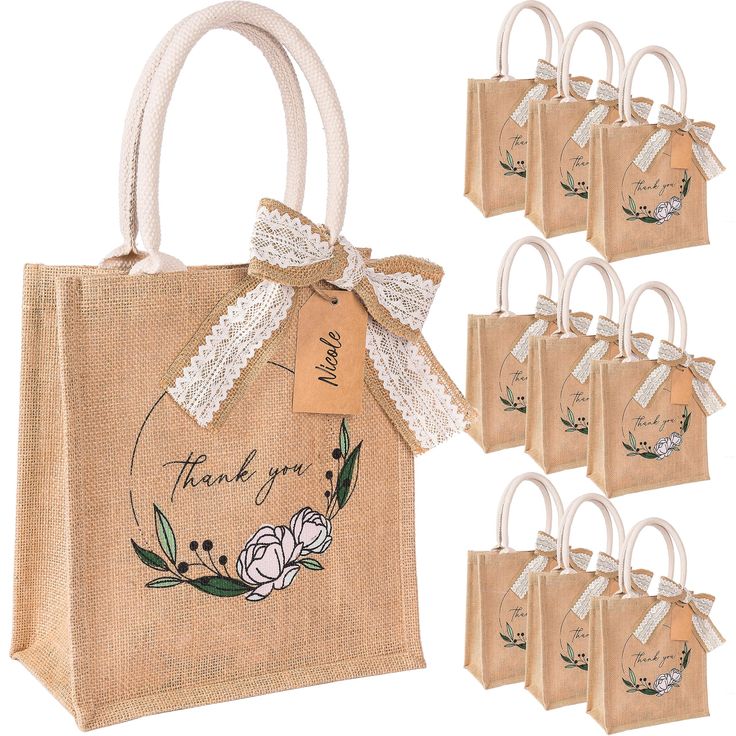Beautiful Customized Jute Bags for Weddings – Starting Low!