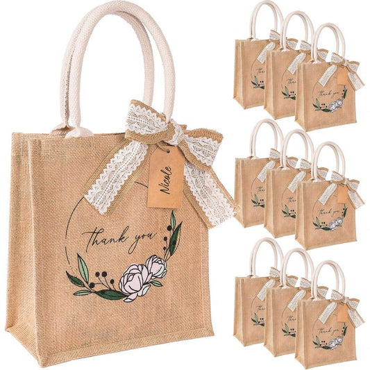 Beautiful Customized Jute Bags for Weddings – Starting Low!