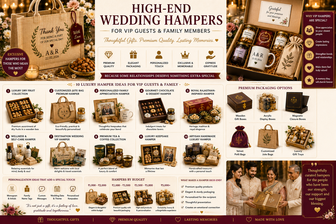 High-End Wedding Hampers for VIP Guests and Family Members