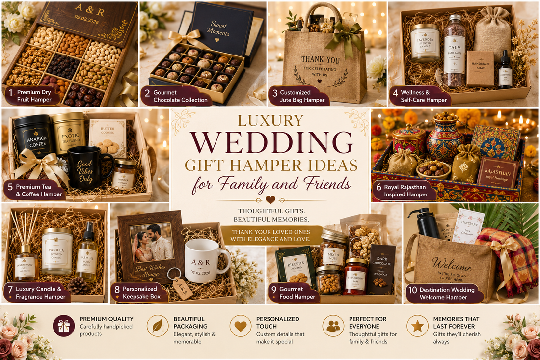Luxury Wedding Gift Hamper Ideas for Family and Friends