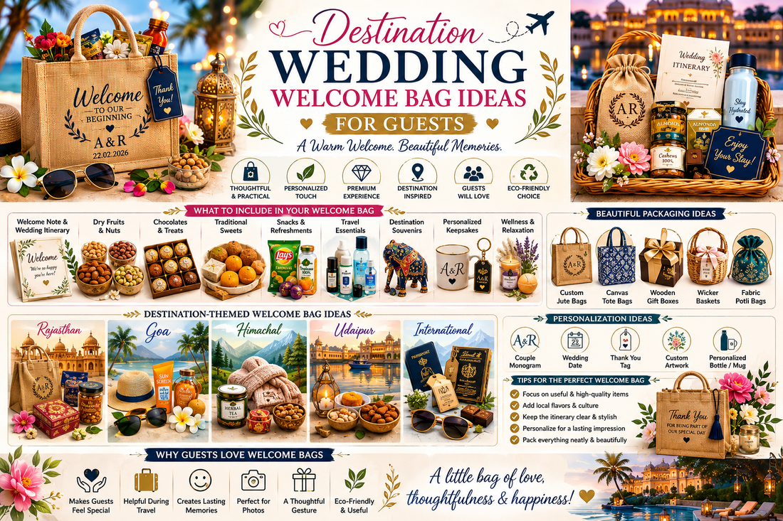 Destination Wedding Welcome Bag Ideas for Guests
