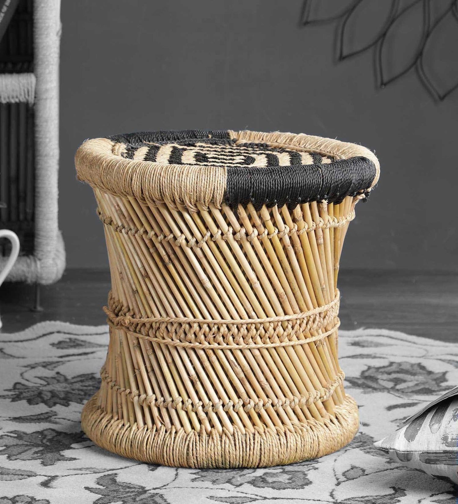 Bamboo Mudda Stool