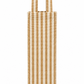 Handmakers Brown & Cream Striped Jute Bottle Bag with Handles | Reusable Wine & Gift Bottle Bag