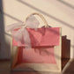 Pink White Wedding Gift Bag
