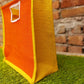 Handmakers Orange & Yellow Jute Return Gift Bag | Eco-Friendly Grocery, Vegetable, Storage Tote with Handle for Gifting, Shopping & Daily Use