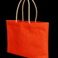 DESHKARI Handmakers Natural Jute Hand carry Women's Purse Pack of 2 Beige Orange