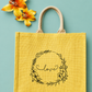 Handmakers Pack of 10 Multicolored Transparent Jute Bag with Love Printed ,Large Size Jute Gift bag for return gift 13x12x6 inch