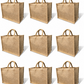 Handmakers Diwali Return Gift Jute Bags 8X10 Inch Pack of 9
