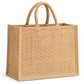 Natural Jute Gift Bag with Transparent Window & White Lace | Eco-Friendly Wedding Return Gift & Hamper Bag