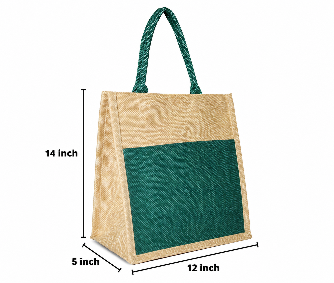 Handmakers Natural Zipper Jute Bag to Carry Tiffin , Bottle