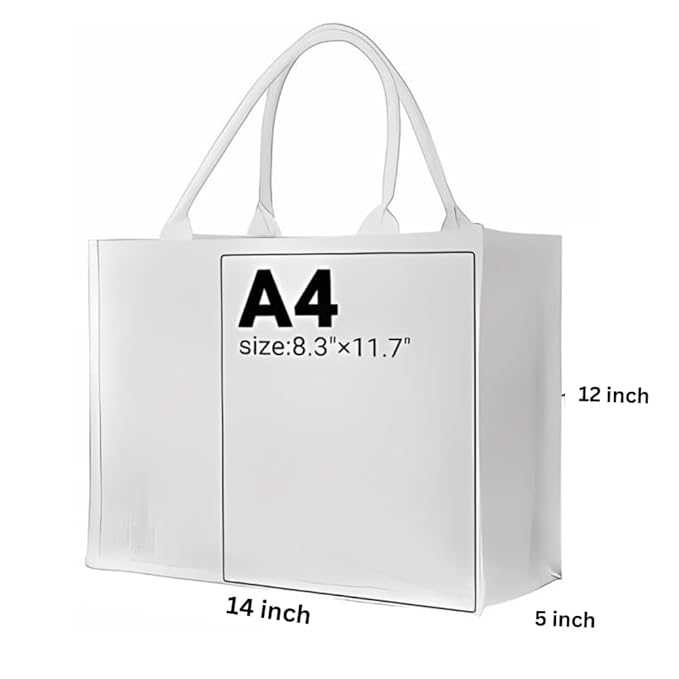 Handmakers Customize White Jute Bag 12x15x5 Inch