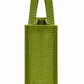 Handmakers Olive Green Jute Tote Bag with Transparent Window & Lace | Eco-Friendly Gift & Shopping Bag