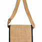 Handmakers Natural Jute Office Side Bag for Men – Eco-Friendly Sling Bag with Adjustable Strap & Wooden Button Closure