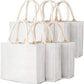 Handmakers Customize White Jute Bag 12x15x5 Inch