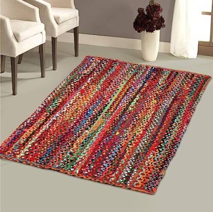 multicolor jute carpet