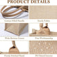 Handmakers Natural Plain Jute Bags  Pack of 50 (13x11x5 inch)