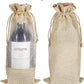 Handmakers Natural Jute Wine Bottle Bags for 750 Ml Bottles | Jute Transparent Bottle Bags